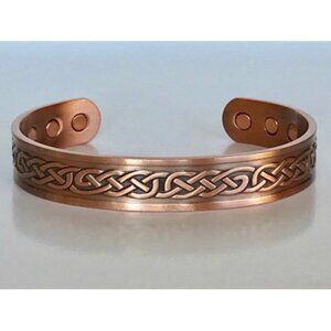 "Celtic Knot" Solid Handmade Copper Cuff Bracelets
